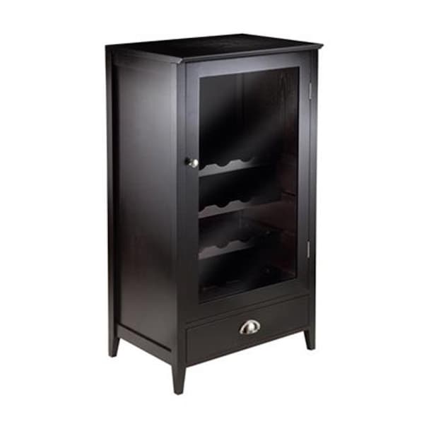 Winsome Trading Bordeaux Wine Cabinet 20-Bottle Shelf Modular - 92416