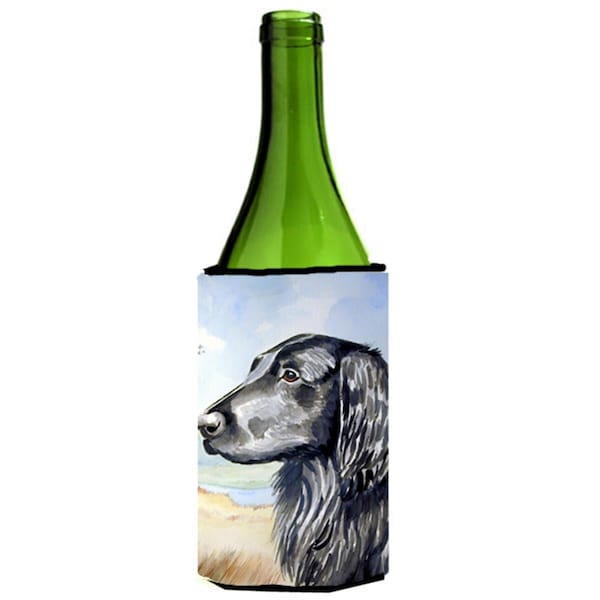 Carolines Treasures Flat Coated Retriever Wine bottle sleeve Hugger 24 oz. - 7064LITERK