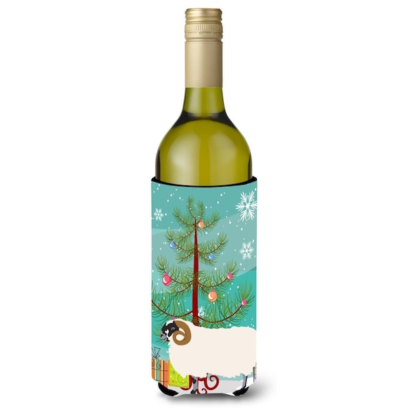 Carolines Treasures Scottish Blackface Sheep Christmas Wine Bottle Beverge Insulator Hugger - BB9340LITERK