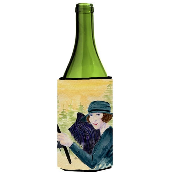 Carolines Treasures Lady Driving With Her Briard Wine bottle sleeve Hugger - 24 oz. - SS8549LITERK