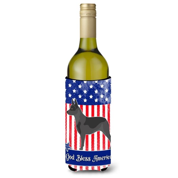 Carolines Treasures Australian Cattle Dog American Wine Bottle Beverge Insulator Hugger - BB8370LITERK