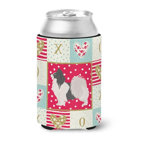 Carolines Treasures 12 oz Papillon No.2 Love Can or Bottle Hugger - CK5872CC