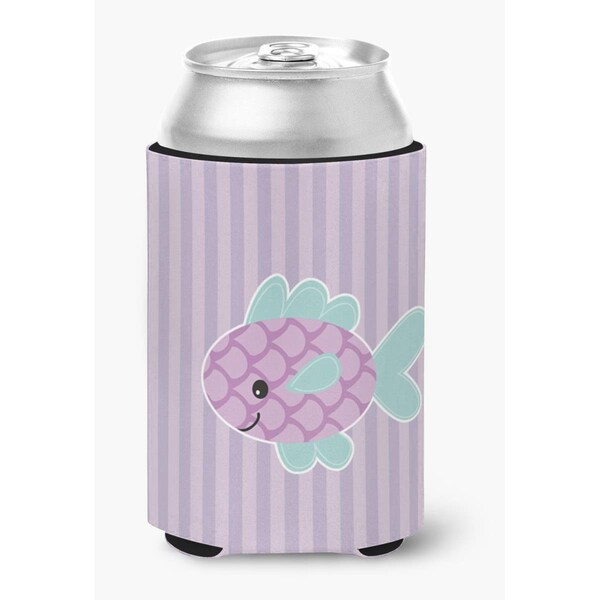 Carolines Treasures Purple Fish Can or Bottle Hugger - BB7128CC