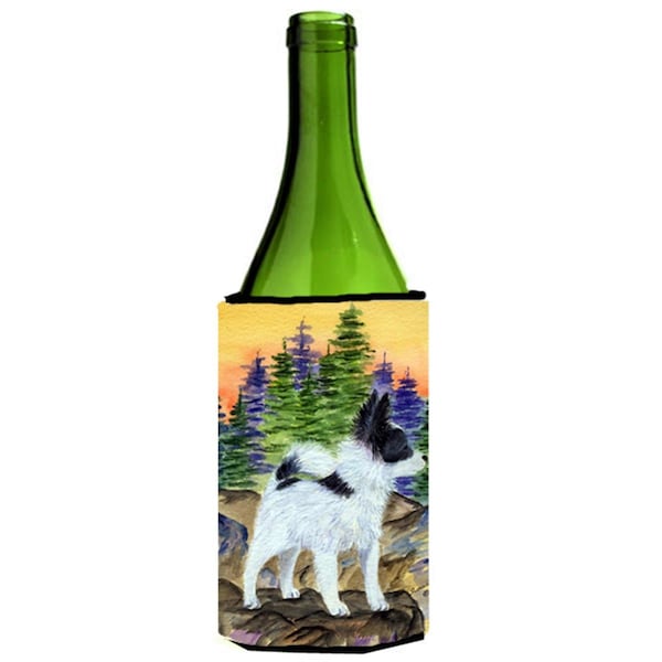 Carolines Treasures Papillon Wine bottle sleeve Hugger - SS8194LITERK