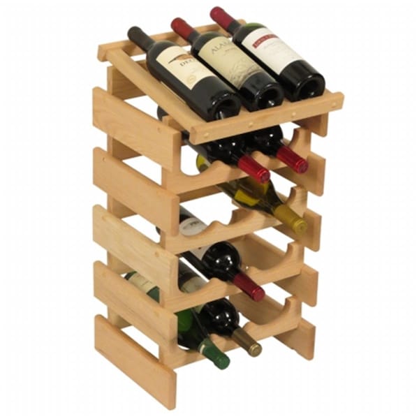Razoredge 15 Bottle Dakota Wine Rack with Display Top - Unfinished - RA3259820