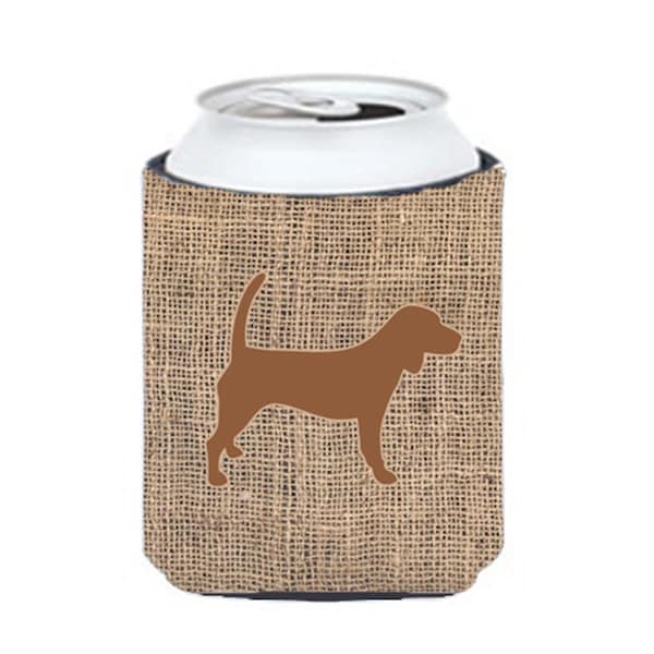 Carolines Treasures Beagle Burlap And Brown Can Or Bottle  Hugger - BB1087-BL-BN-CC