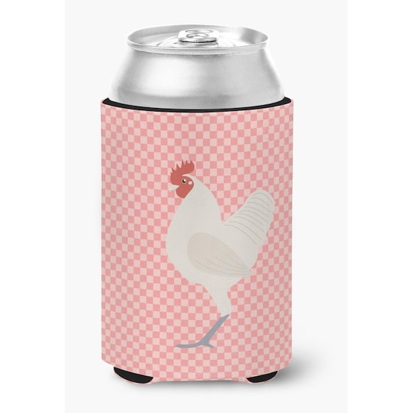 Carolines Treasures German Langshan Chicken Pink Check Can or Bottle Hugger - BB7837CC