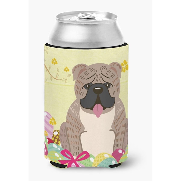 Carolines Treasures Easter Eggs English Bulldog Grey Brindle Can or Bottle Hugger - BB6126CC
