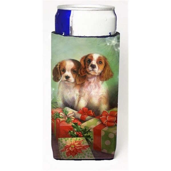 Carolines Treasures Cavalier Spaniels & Christmas Presents Michelob Ultra Can coolers for Slim Cans - SDSQ0303MUK