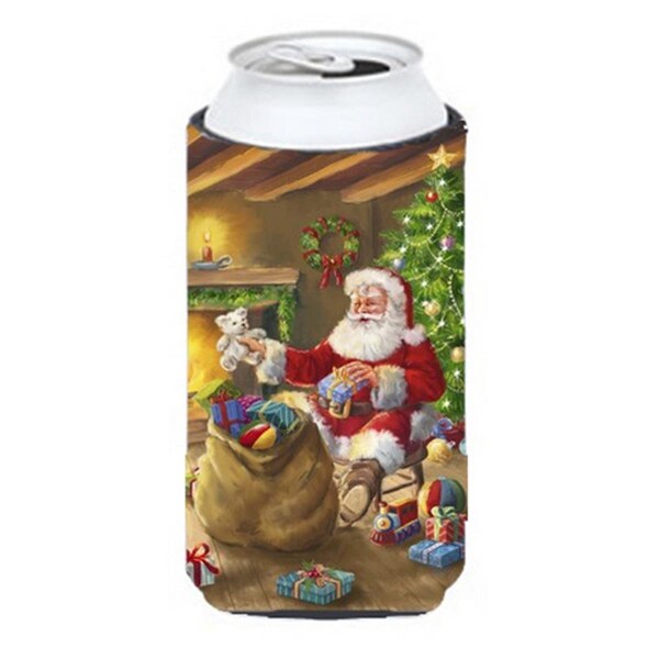 Carolines Treasures Christmas Santa Claus Unloading Toys Tall Boy Can cooler Hugger - APH5793TBC
