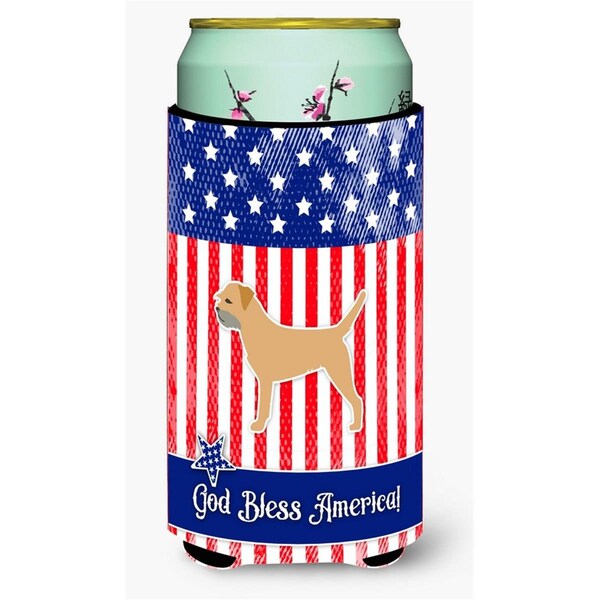 Carolines Treasures USA Patriotic Border Terrier Tall Boy Beverage Insulator Hugger - BB3289TBC