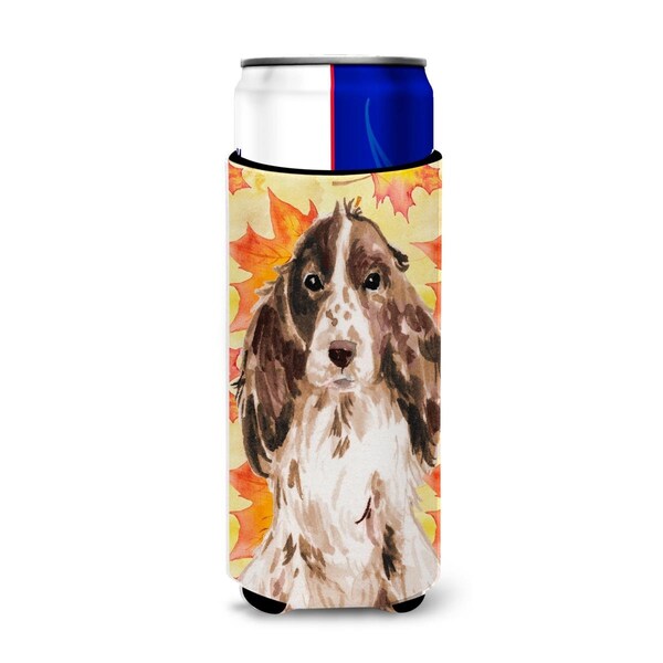 Carolines Treasures Brown Parti Fall Michelob Ultra Hugger for Slim Cans - BB9517MUK