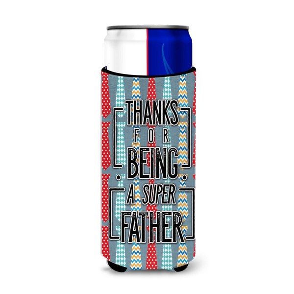 Carolines Treasures Thanks Super Father Michelob Ultra Hugger for Slim Cans - BB5435MUK