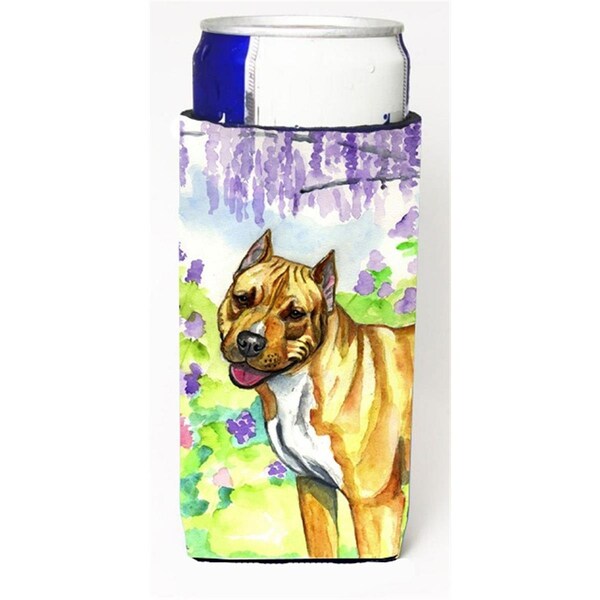 Carolines Treasures Pit Bull Michelob Ultra bottle sleeves For Slim Cans - 12 oz. - 7093MUK