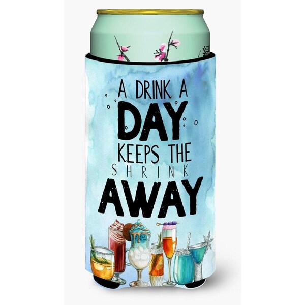 Carolines Treasures A Drink a Day Sign Tall Boy Beverage Insulator Hugger - BB5410TBC