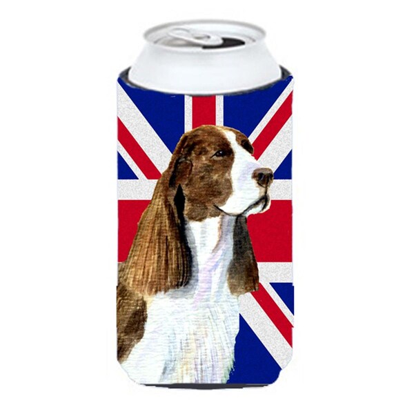 Carolines Treasures Springer Spaniel With English Union Jack British Flag Tall Boy bottle sleeve Hugger - 22 To 24 Oz. - SS4955TBC