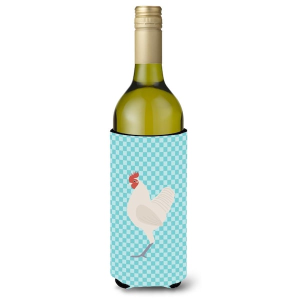 Carolines Treasures German Langshan Chicken Blue Check Wine Bottle Beverge Insulator Hugger - BB8011LITERK