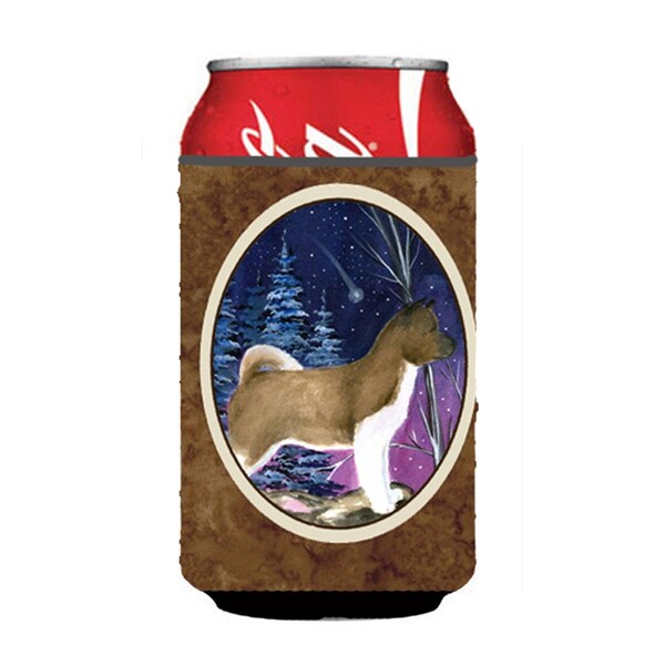 Carolines Treasures Starry Night Akita Can Or bottle sleeve Hugger - 12 oz. - SS8352CC