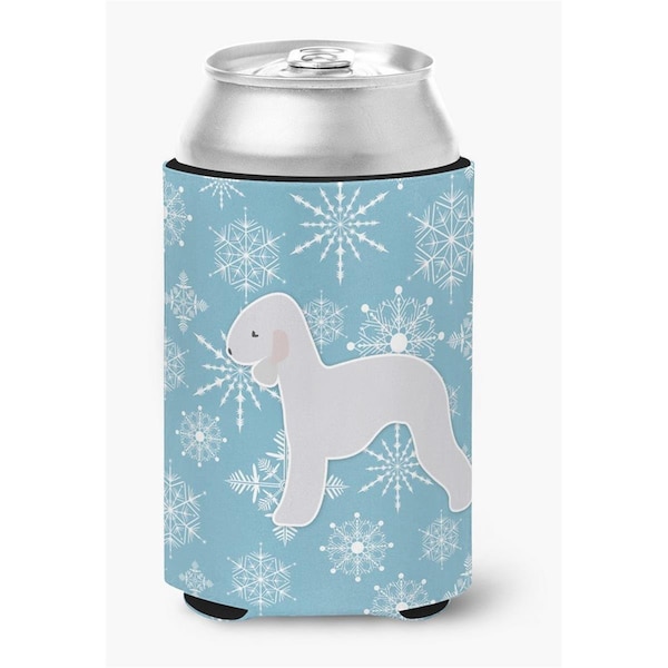 Carolines Treasures Winter Snowflake Bedlington Terrier Can or Bottle Hugger - BB3494CC