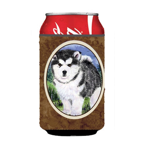 Carolines Treasures Alaskan Malamute Can Or Bottle  Hugger - 12 oz. - SS8027CC