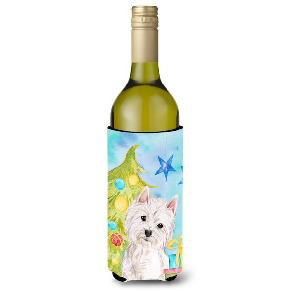 Carolines Treasures Westie Christmas Wine Bottle Beverge Insulator Hugger - BB9394LITERK
