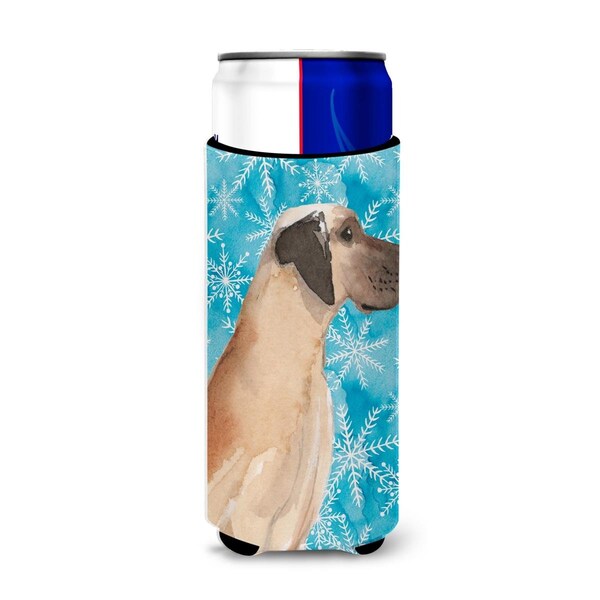Carolines Treasures Fawn Natural Great Dane Winter Michelob Ultra Hugger for Slim Cans - BB9454MUK