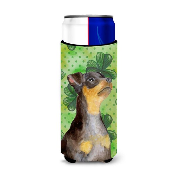 Carolines Treasures Miniature Pinscher No. 2 St Patricks Michelob Ultra Hugger for Slim Cans - BB9898MUK