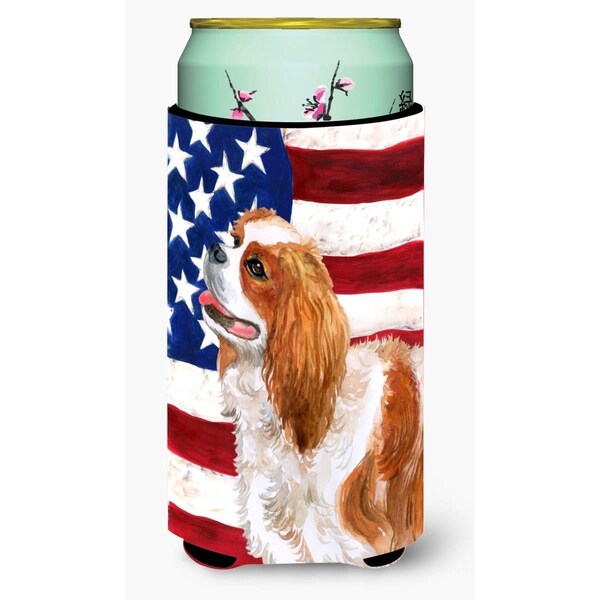 Carolines Treasures Cavalier Spaniel Patriotic Tall Boy Beverage Insulator Hugger - BB9663TBC