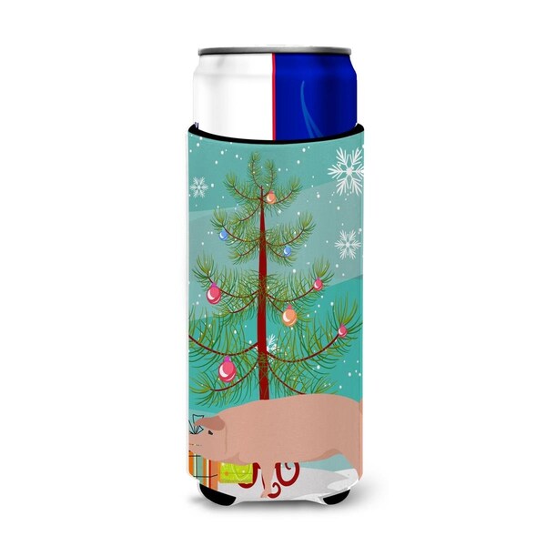 Carolines Treasures American Landrace Pig Christmas Michelob Ultra Hugger for Slim Cans - BB9299MUK
