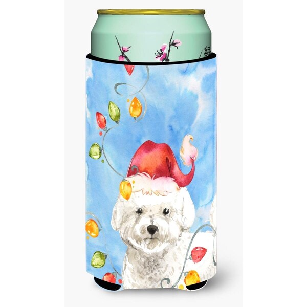 Carolines Treasures Christmas Lights Bichon Frise Tall Boy Beverage Insulator Hugger - CK2472TBC