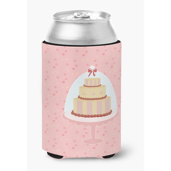 Carolines Treasures Decorative Cake 3 Tier Pink Can or Bottle Hugger - BB7275CC