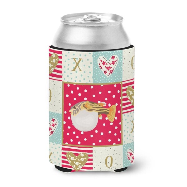 Carolines Treasures Puffer Fish Love Can or Bottle Hugger - CK5496CC