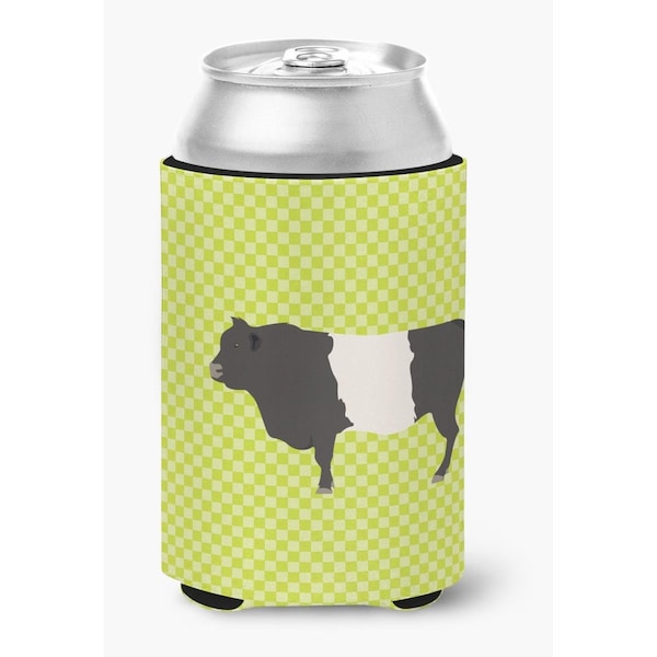 Carolines Treasures Belted Galloway Cow Green Can or Bottle Hugger - BB7657CC