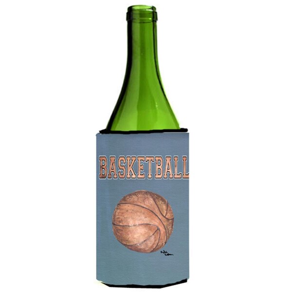 Carolines Treasures Basketball Wine bottle sleeve Hugger - 8486LITERK