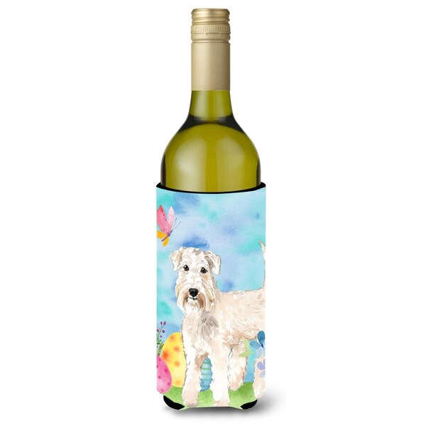 Carolines Treasures Easter Eggs Wheaten Terrier Wine Bottle Beverge Insulator Hugger - CK1894LITERK