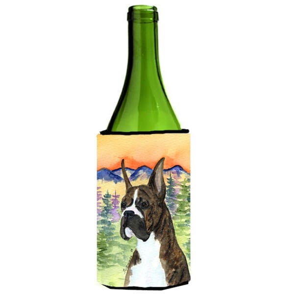 Carolines Treasures Boxer Wine bottle sleeve Hugger - SS8199LITERK