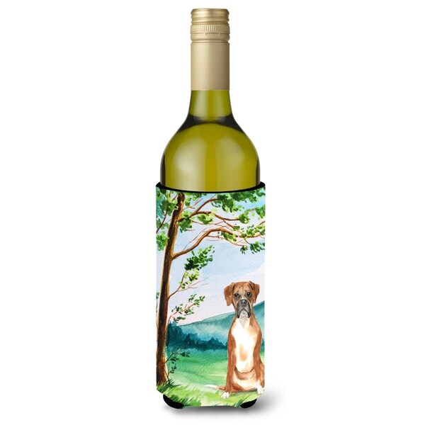 Carolines Treasures Under the Tree Boxer Wine Bottle Beverage Insulator Hugger - CK2578LITERK