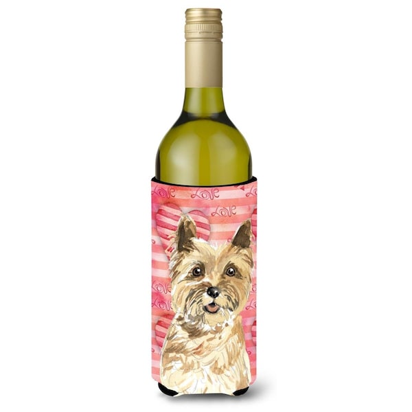 Carolines Treasures Love a Cairn Terrier Wine Bottle Beverge Insulator Hugger - CK1772LITERK