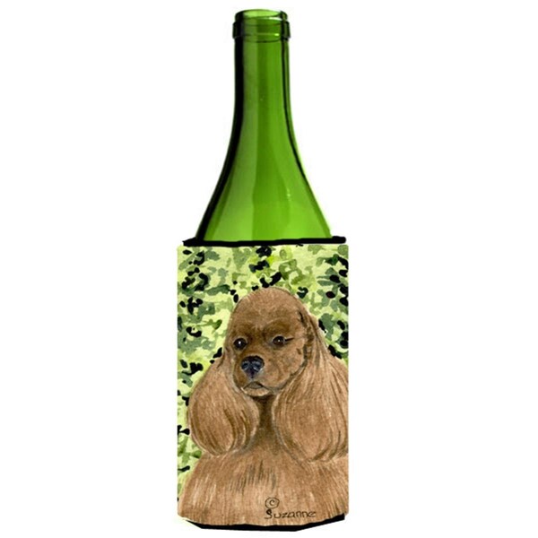 Carolines Treasures Cocker Spaniel Wine bottle sleeve Hugger - 24 Oz. - SS8809LITERK