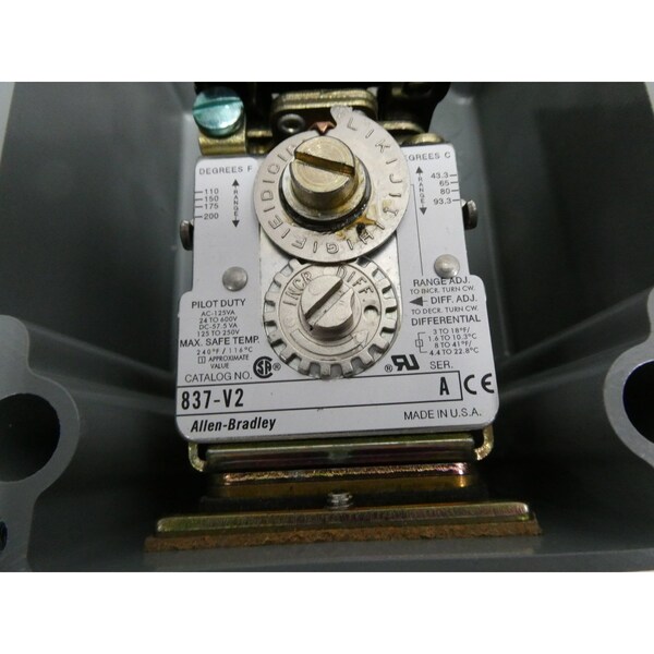 Interruptor Allen Bradley CONTROLADOR DE TEMPERATURA DE 600V-CA - 837-V2