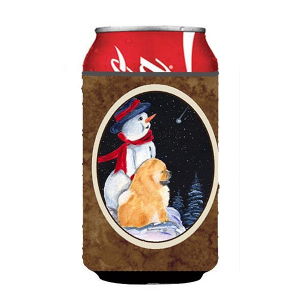 Carolines Treasures Snowman With Chow Chow Can Or bottle sleeve Hugger - 12 oz. - SS8554CC