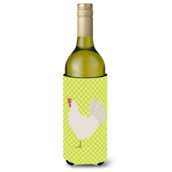 Carolines Treasures Leghorn Chicken Green Wine Bottle Beverge Insulator Hugger - BB7666LITERK