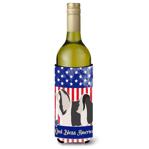 Carolines Treasures Havanese American Wine Bottle Beverge Insulator Hugger - BB8395LITERK