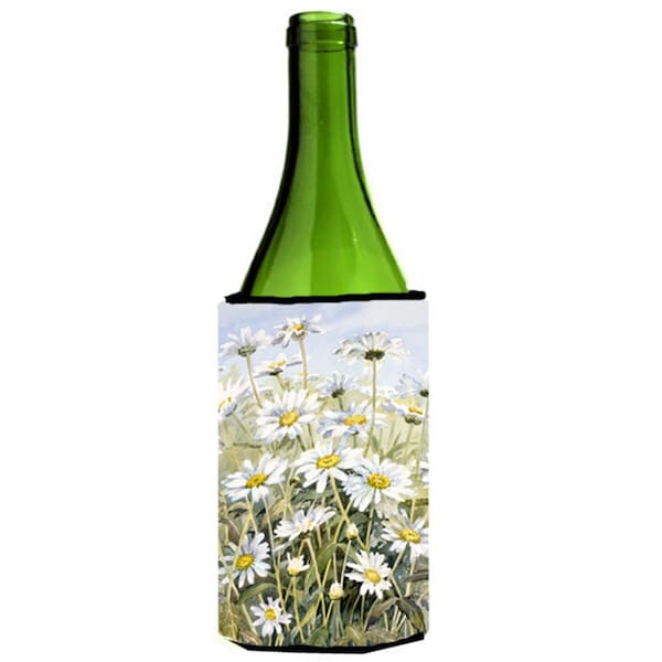 Carolines Treasures Daisies by Bettie Cheesman Wine Bottle Can cooler Hugger - CBC0043LITERK