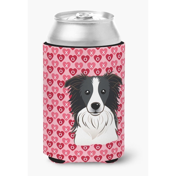 Carolines Treasures Border Collie Hearts Can or Bottle Hugger - BB5311CC