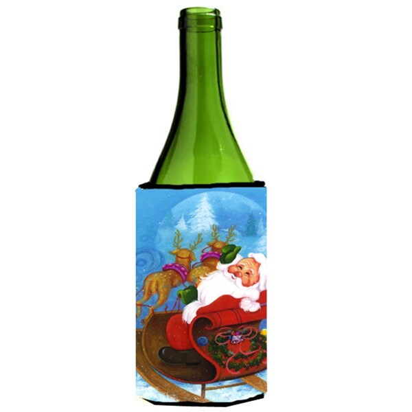 Carolines Treasures Christmas Santa Claus Good Night Wine Bottle Can cooler Hugger - APH5775LITERK