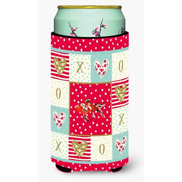 Carolines Treasures Shubunkin Goldfish Love Tall Boy Beverage Insulator Hugger - CK5478TBC