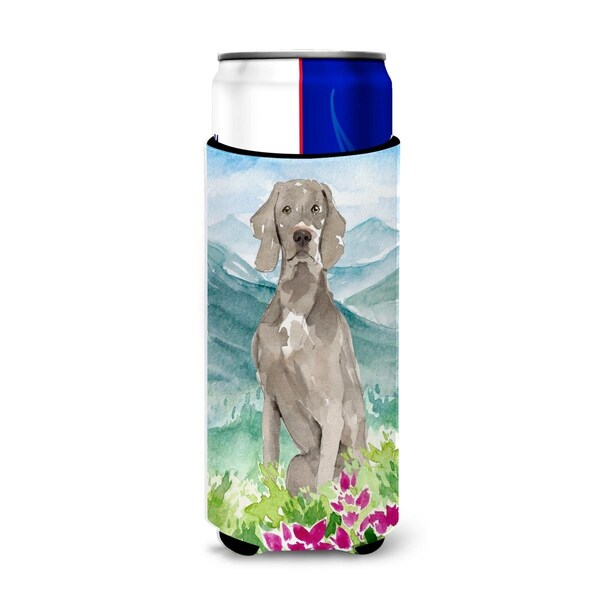 Carolines Treasures Mountian Flowers Weimaraner Michelob Ultra Hugger for Slim Cans - CK2517MUK