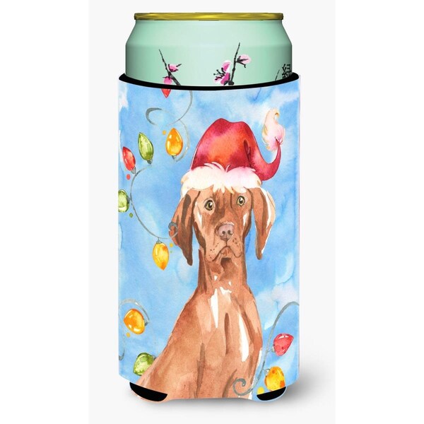 Carolines Treasures Christmas Lights Vizsla Tall Boy Beverage Insulator Hugger - CK2480TBC