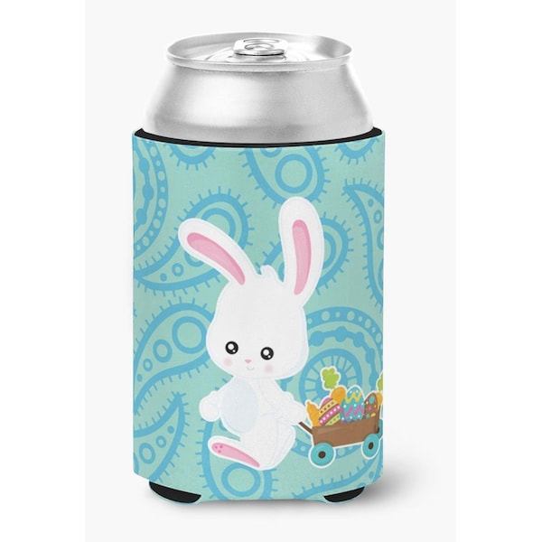 Carolines Treasures Easter Rabbit Paisley Blue Can or Bottle Hugger - BB6898CC